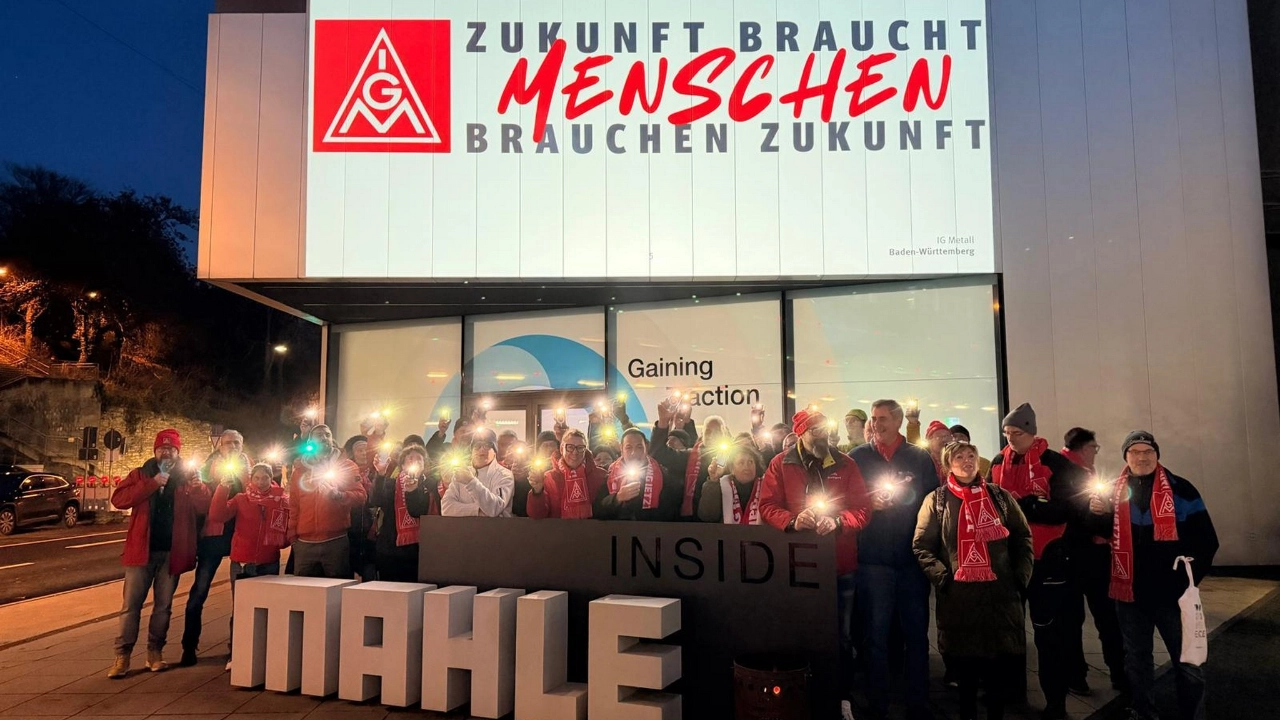 Protest bei Mahle