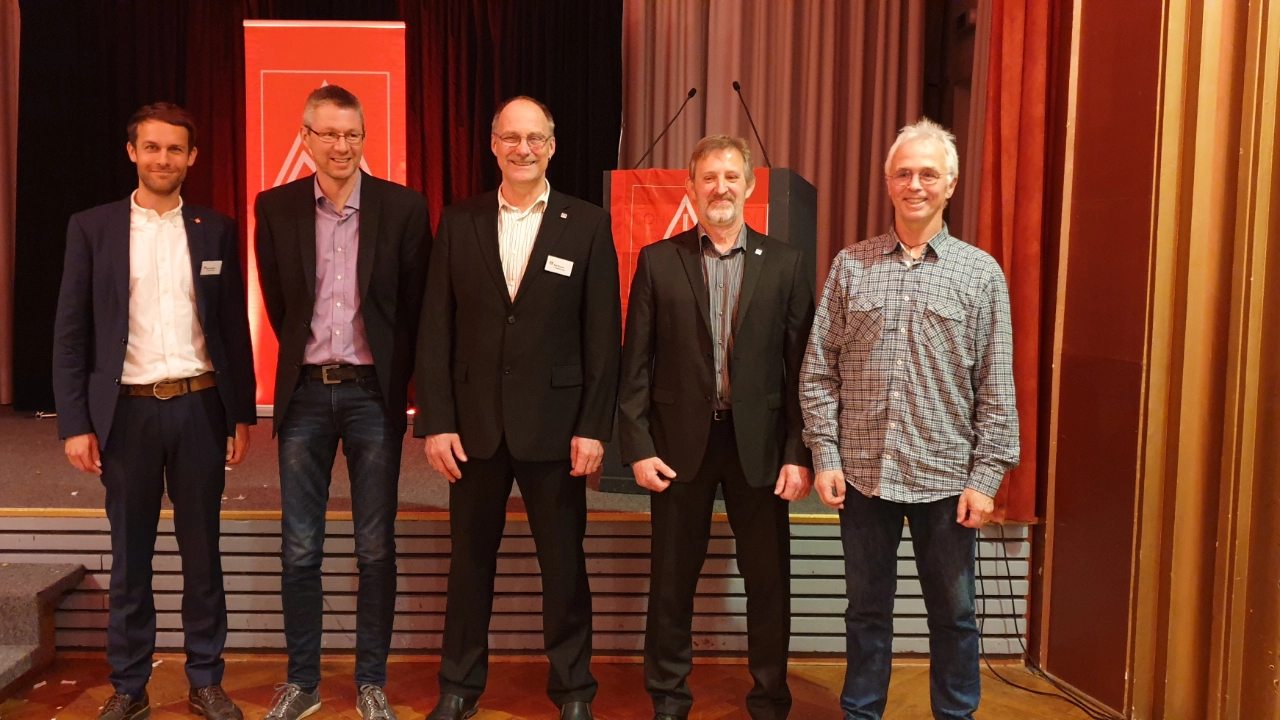 Diese Männer wurden für ihre 25 jährige Mitgliedschaft geehrt.