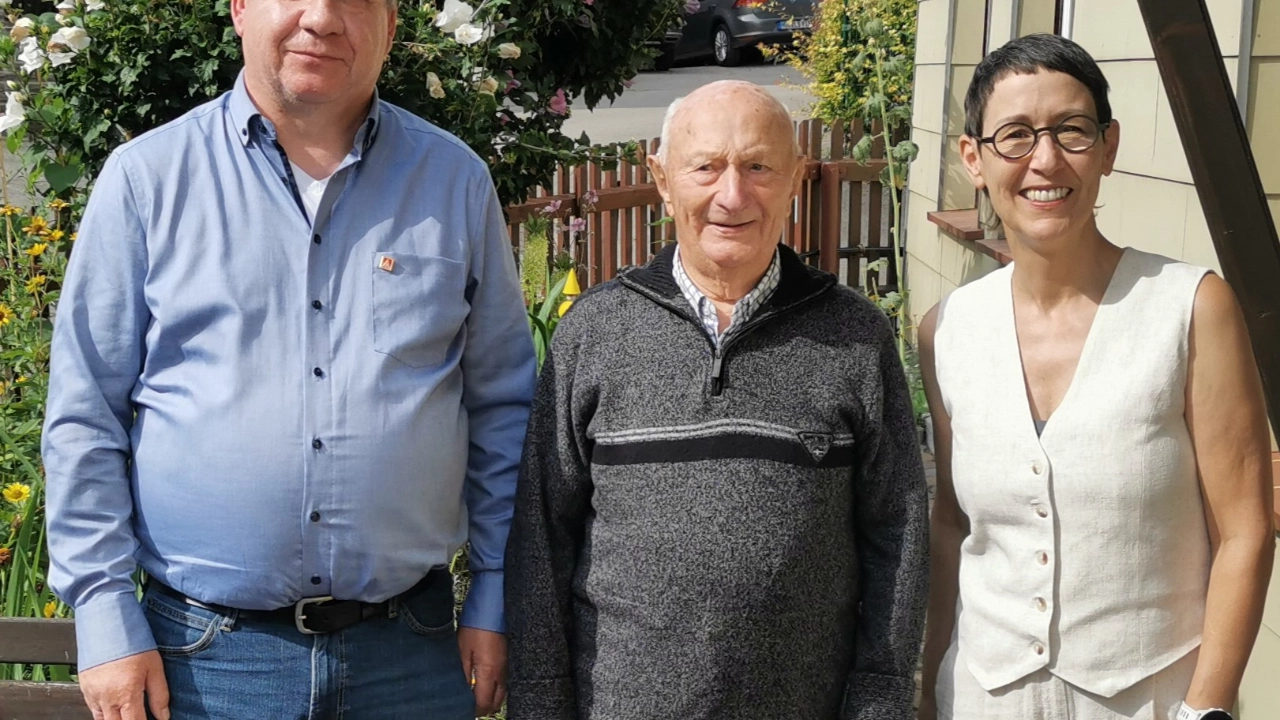 Kollege Hermann Meier ist der IG Metall seit 80 Jahren treu.