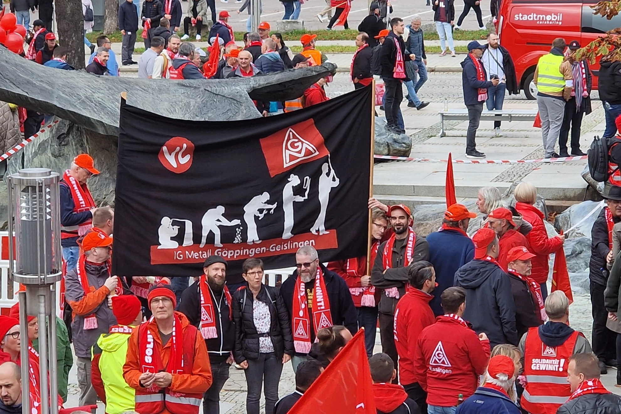 IGM Göppingen Warnstreikaktion