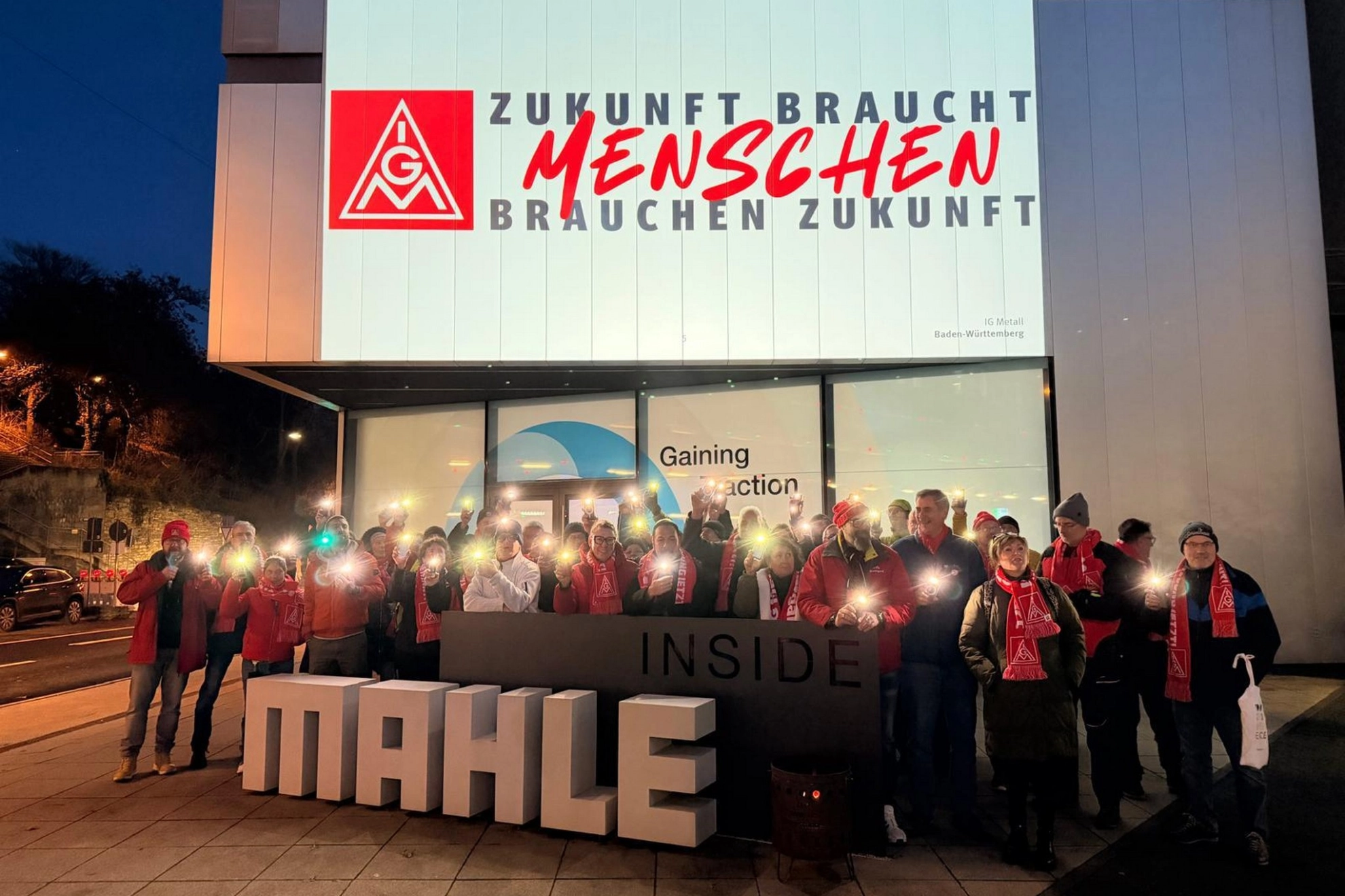 Protest bei Mahle