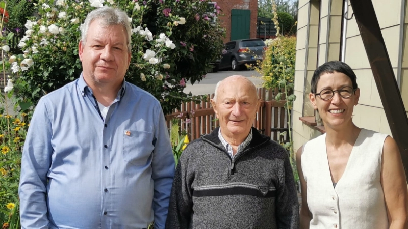 Kollege Hermann Meier ist der IG Metall seit 80 Jahren treu.