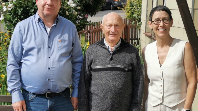 Kollege Hermann Meier ist der IG Metall seit 80 Jahren treu.