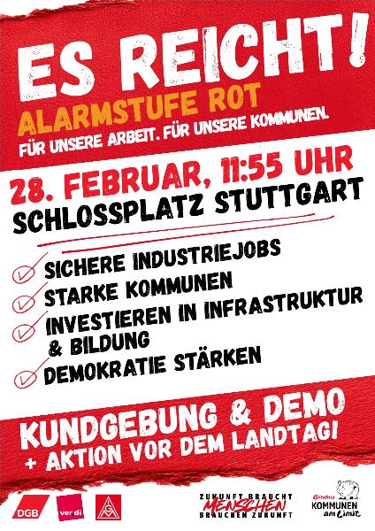 Flyer Kundgebung Alarmstufe Rot